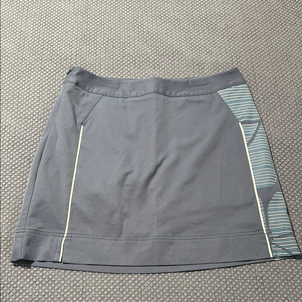 Adidas Gray Silver Mini Athletic Golf Skirt